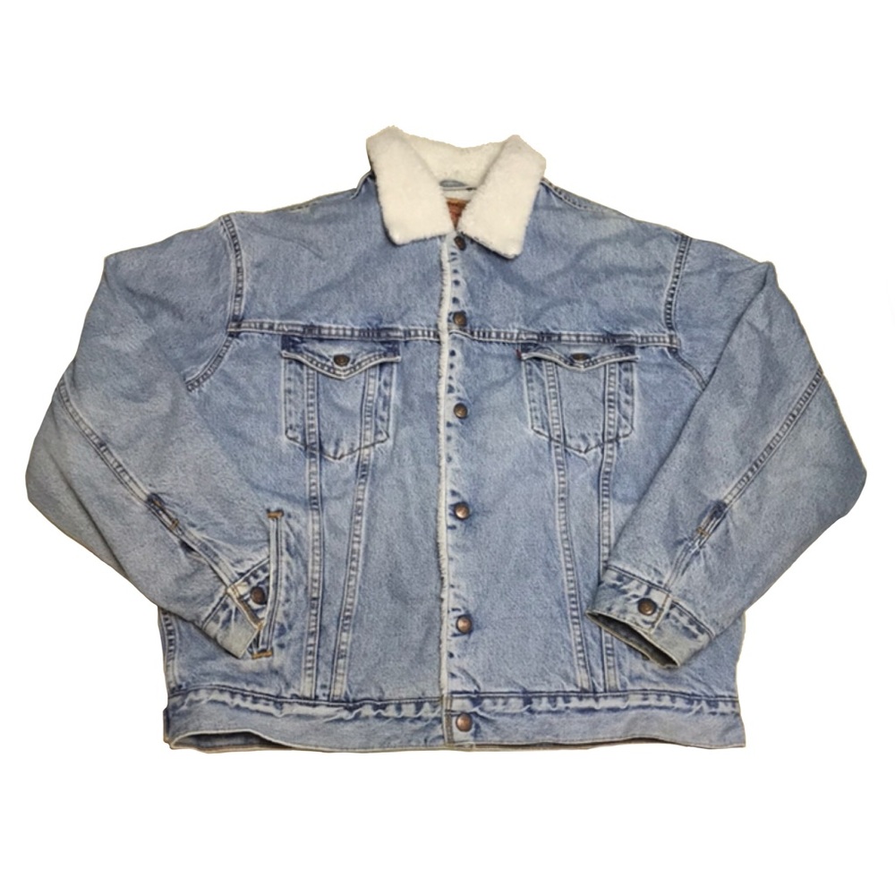 Vintage Levi’s Jean Jacket Mens Large Fur Lined